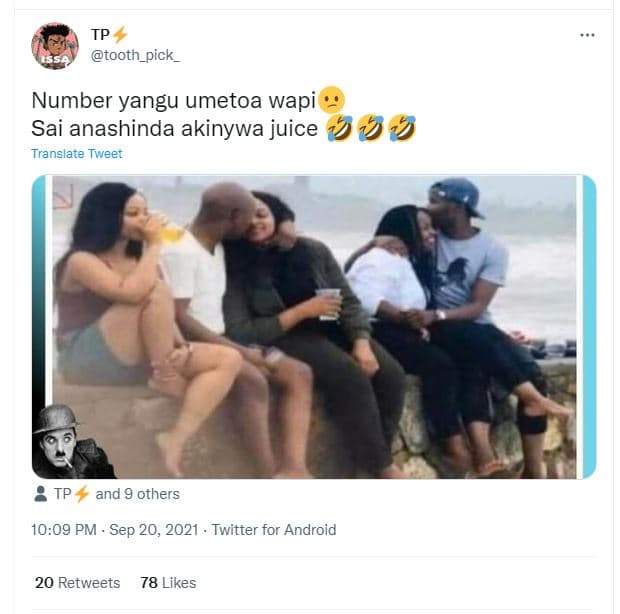 Tp tooth_pick number yangu umetoa wapi sai anashinda akinywa juice 999 translate