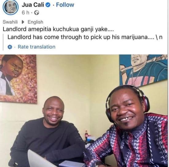 Jua cali follow 6 h swahili english landlord amepitia kuchukua ganji yake. landl
