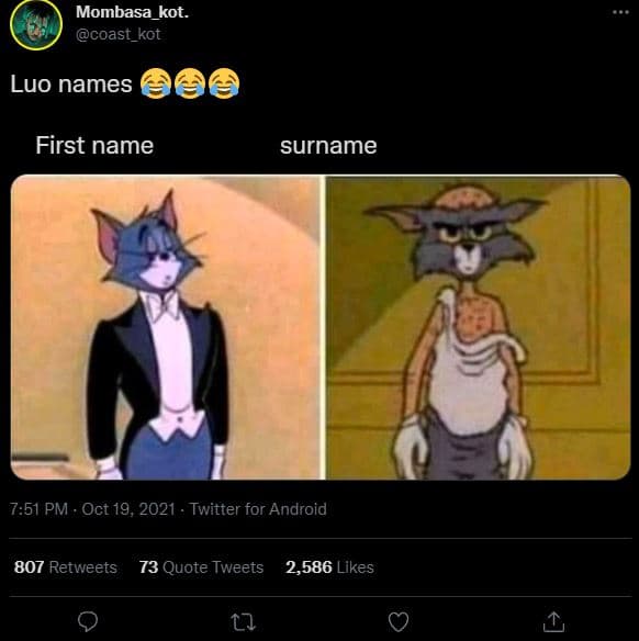 Mombasa_kot. coast_kot luo names first name surname 7.51 pm . oct 19, twitter fo