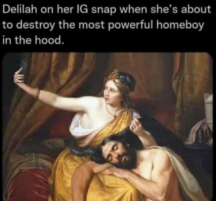 Delilah on her ig snap when she's about to destroy the most powerful homeboy in