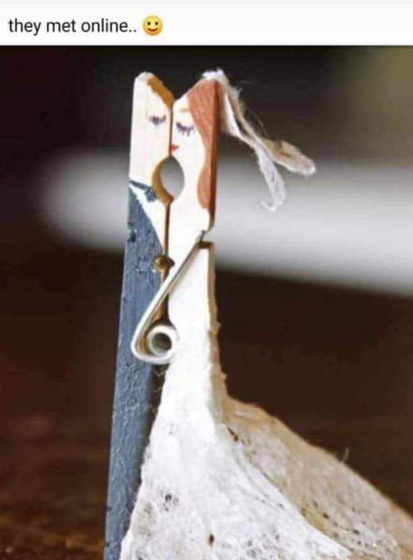 They met online..