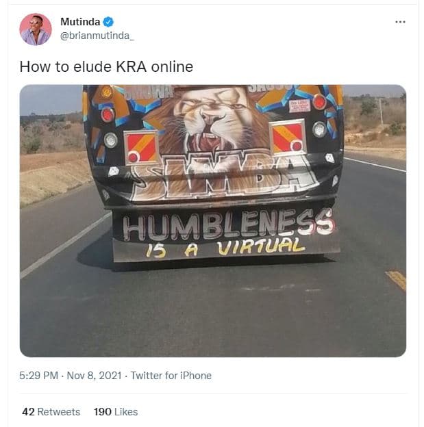 Mutinda brianmutinda how to elude kra online humbleness 15 uiruñl 5.29 pm nov 8,