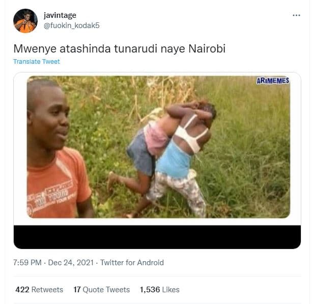 Javintage fuokin_kodak5 mwenye atashinda tunarudi naye nairobi translate tweet r