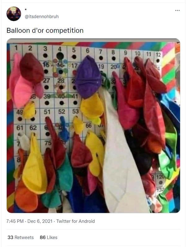 Itsdennohbruh balloon d'or competition 10 19 20 ' 28 49 51 52 61 62 66 75 745 pm