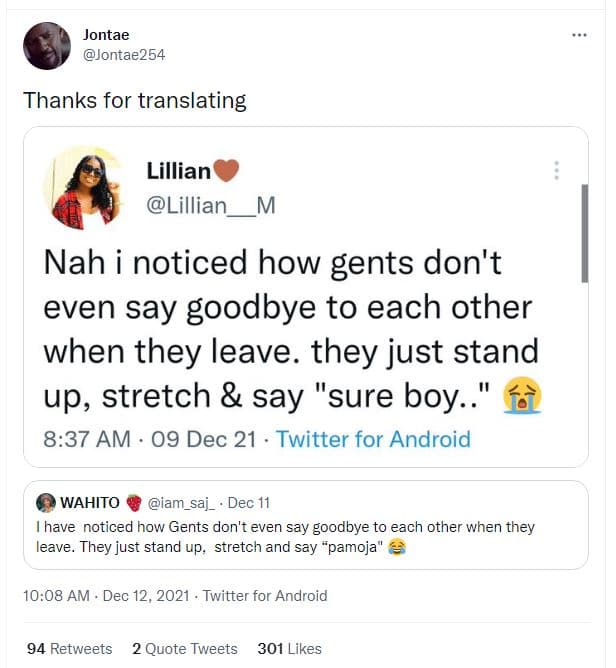 Jontae jontae254 thanks for translating lillian lillian m nah i noticed how gent