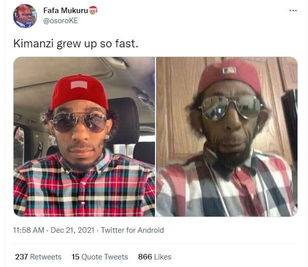 Fafa mukuru osoroke kimanzi grew up so fast 11.58 am dec 21, twitter for android