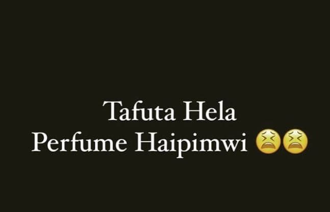 Tafuta hela perfume haipimwi