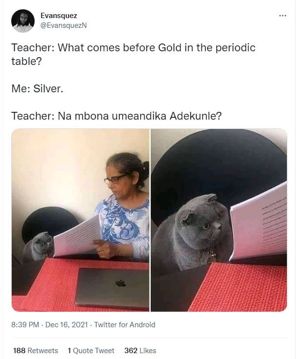 Evansquez evansquezn teacher what comes before gold in the periodic table? me si