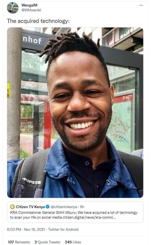 Wangaim wmwaniki the acquired technology citizen tv kenya citizentvkenya kra com