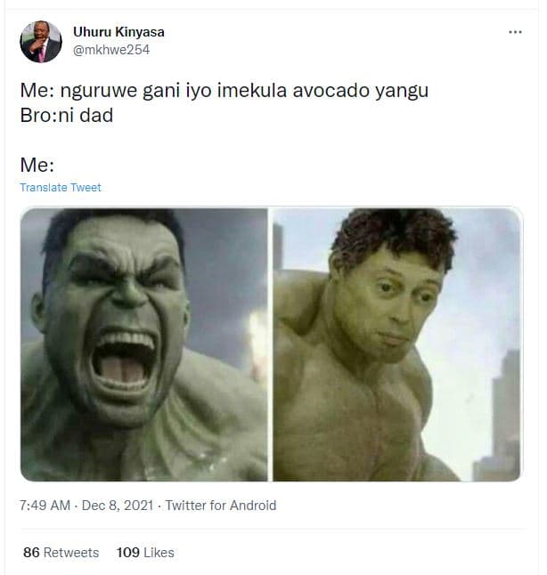 Uhuru kinyasa mkhwe254 me nguruwe gani iyo imekula avocado yangu broni dad me tr