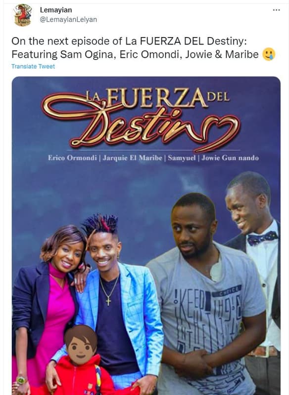 Lemayian lemayianleiyan on the next episode of la fuerza del destiny featuring s