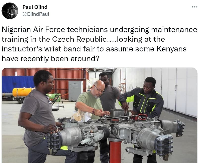 Paul olind olindpaul nigerian air force technicians undergoing maintenance train