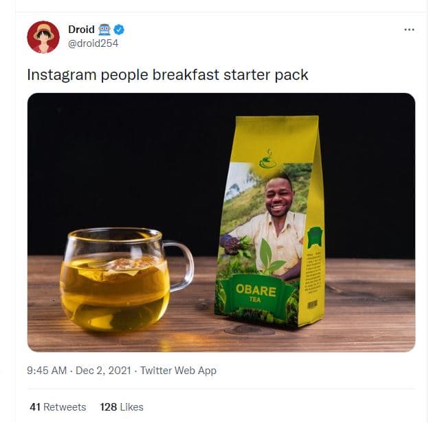 Droid droid254 instagram people breakfast starter pack 9,45 am . dec 2, twitter