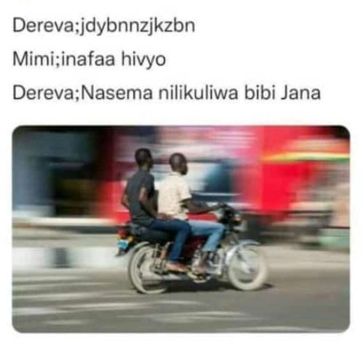 Derevajdybnnzjkzbn mimiinafaa hivyo derevanasema nilikuliwa bibi jana