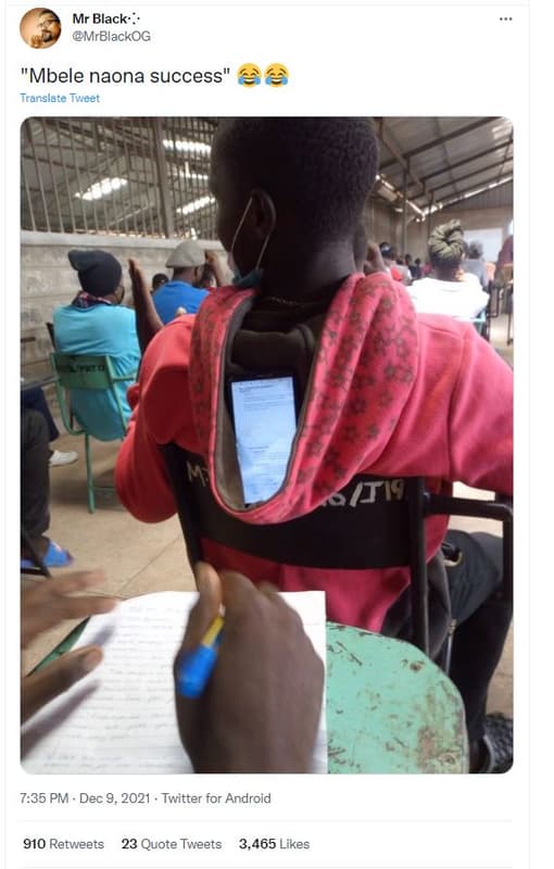 Mr black' mrblackog mbele naona success trarslare tweet tiq 7.35 pm dec 9 twitte