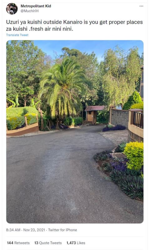 Metropolitant kid muchirih uzuri ya kuishi outside kanairo is you get proper pla