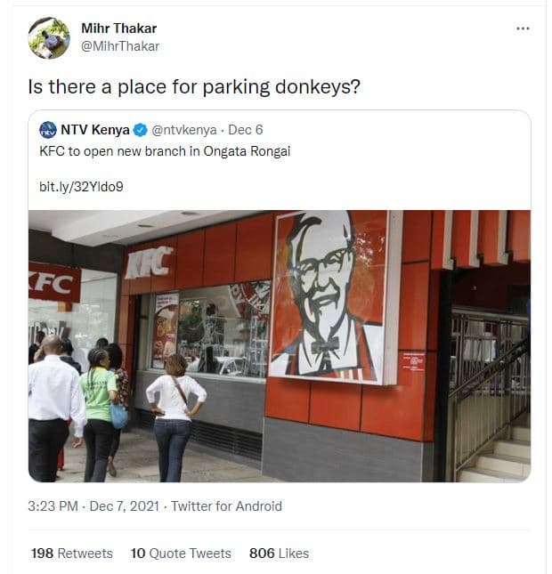 Mihr thakar mihrthakar is there a place for parking donkeys? ntv kenya ntvkenya