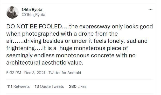 Ohta ryota ohta_ryota do not be fooled. the expressway only looks good when phot