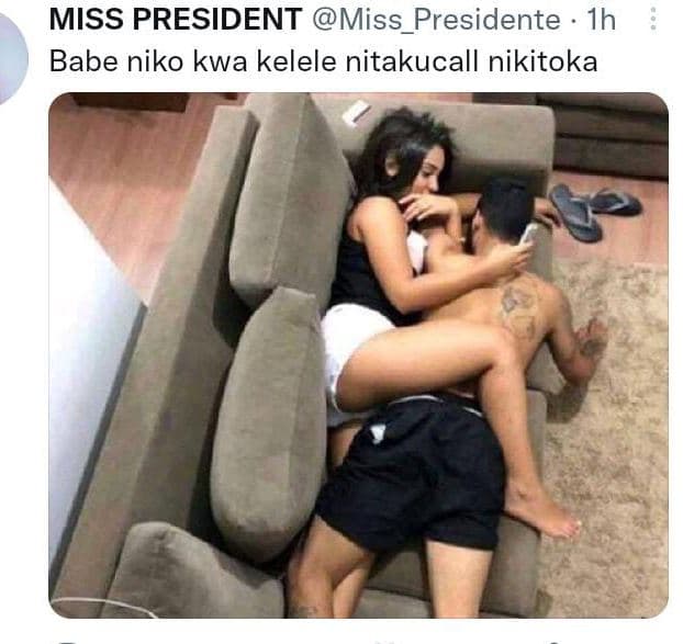 Miss president miss_presidente ih babe niko kwa kelele nitakucall nikitoka