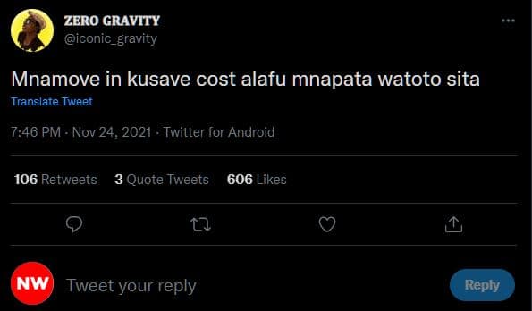 Zero gravity iconic_gravity mnamove in kusave cost alafu mnapata watoto sita tra