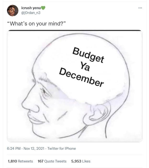 Icrush yenu jordan_n3 what's on your mind? budget ya december 6.24 pm nov 12, tw