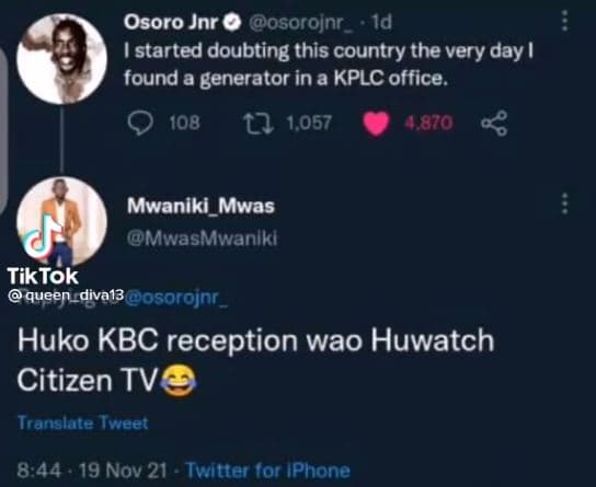 Osoro jnr osoroinr 1d 1started doubting this country the very day found a genera