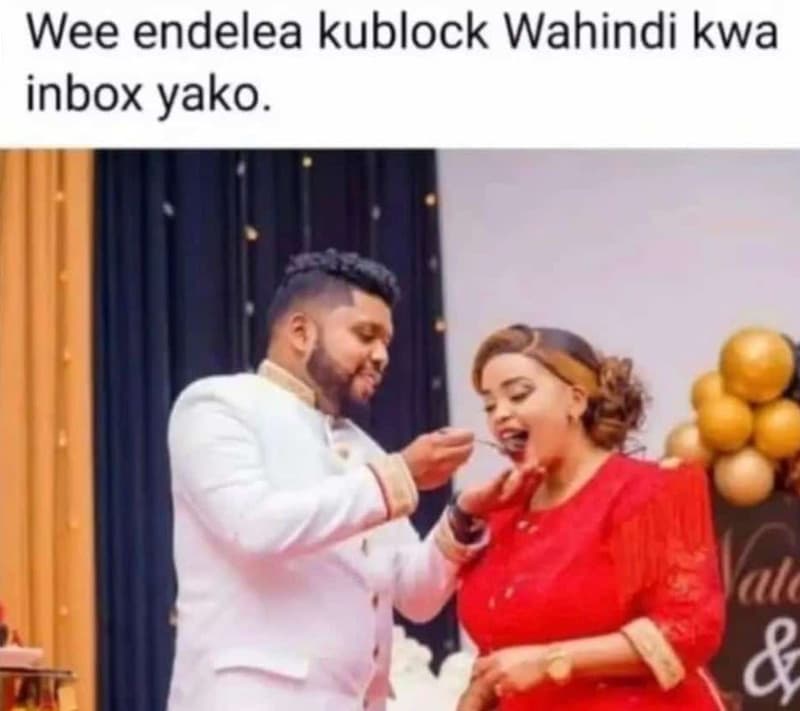 Wee endelea kublock wahindi kwa inbox yako