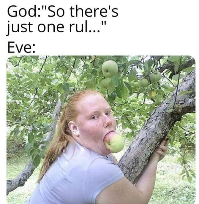 Godso there's just one rul._ eve