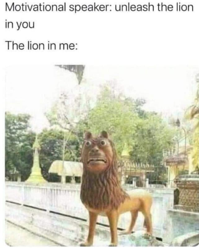 Motivational speaker unleash the lion in you the lion in me