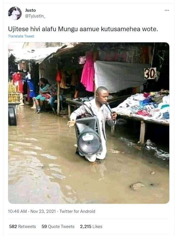 Justo tyjustin _ ujitese hivi alafu mungu aamue kutusamehea wote translate tweet