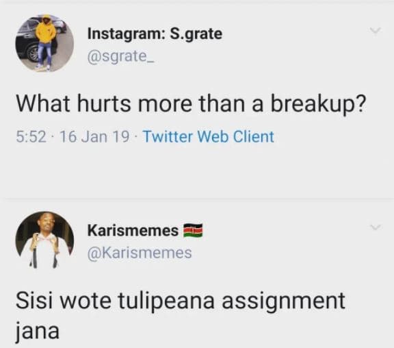 Instagram s.grate sgrate what hurts more than a breakup? 5.52 16 jan 19 twitter