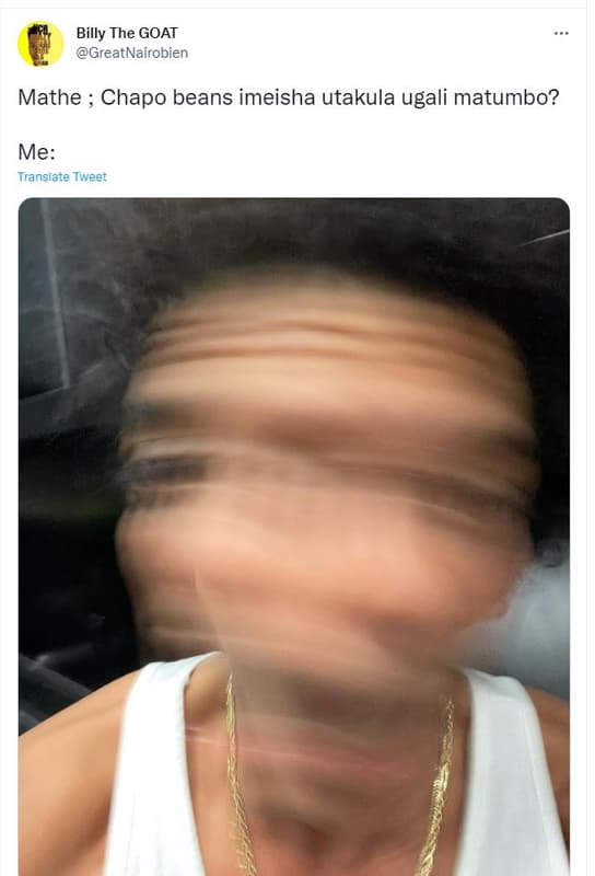 Billy the goat greatnairobien mathe chapo beans imeisha utakula ugali matumbo? m