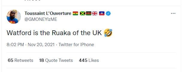 Toussaint l'ouverture gmoneyizme watford is the ruaka of the uk 8.02 pm nov 20,