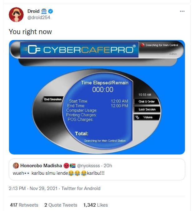 Droid droid254 you right now surrdhor woin caatrd gcybercafepro time elapsedirem