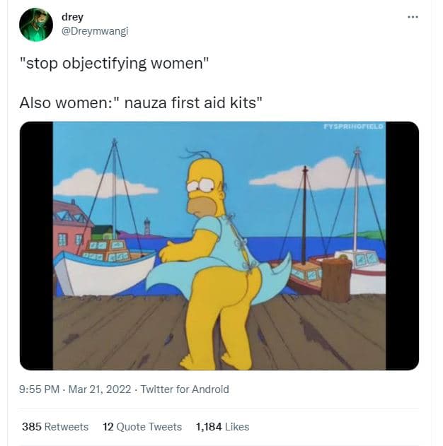 Drey dreymwangi stop objectifying women also women nauza first aid kits 1e 9.55