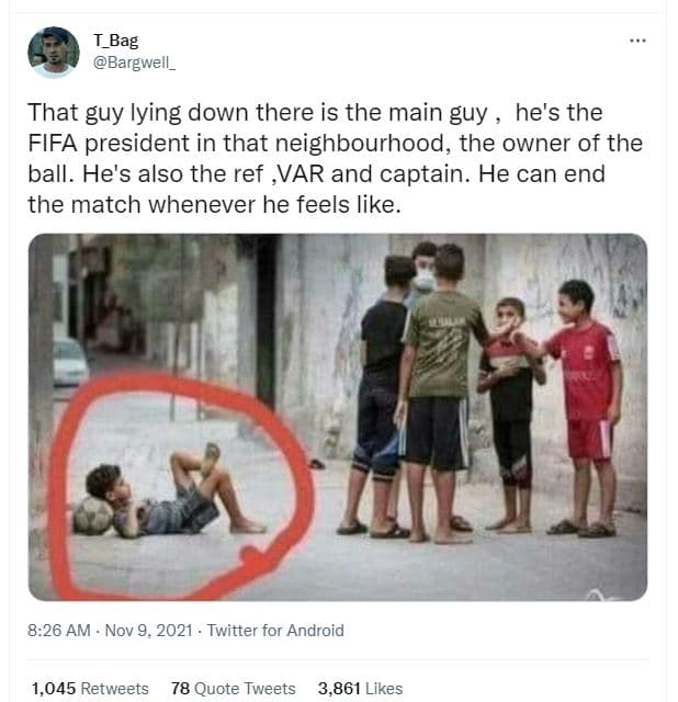 T_bag bargwell _ that guy iying down there is the main guy he's the fifa preside