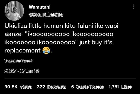 Wamutahi 0_f_llaikipia ukiuliza little human kitu fulani iko wapi aanze 'ikooooo