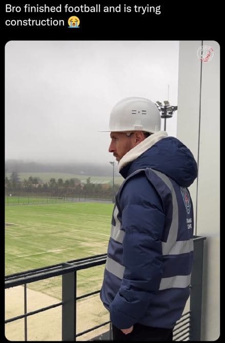 Bro finished football and is trying construction