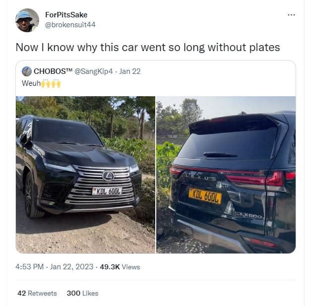 Forpitssake brokensuit44 now know why this car went so long without plates chobo