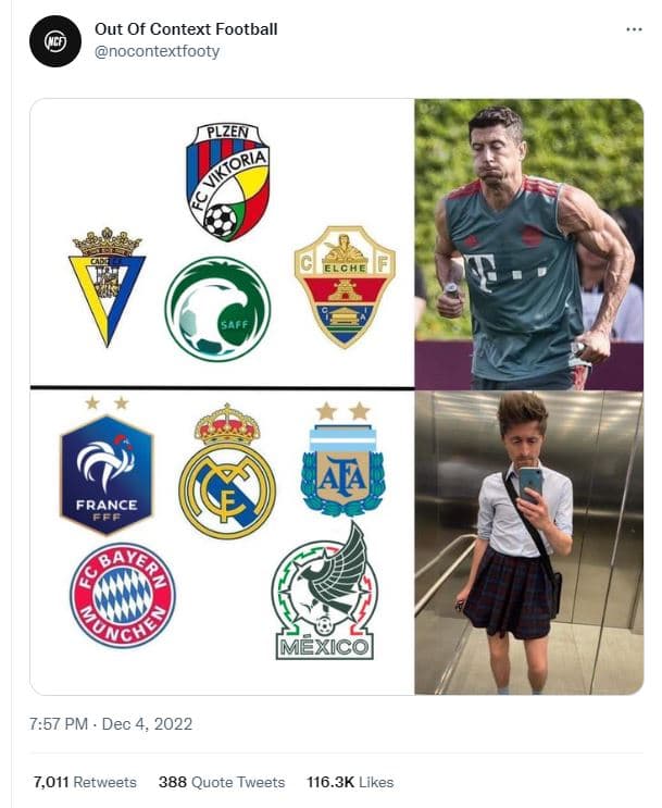 Out of context football nocontextfooty flghe a? france arat ayg imexico 7.57 pm