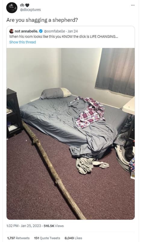 Dbcxptures are you shagging a shepherd? not annabelle oomfabelle jan 24 when his