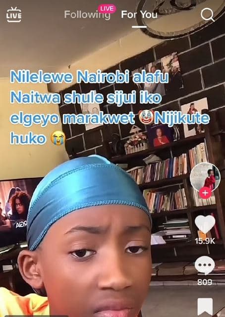 Live followiny for you nilelewe nairobi alafu naitwa hule sijui fko elgeyo marak