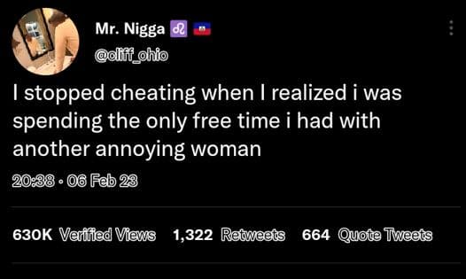 Mr nigga 8 hff_hio stopped cheating when realized was spending the only free tim