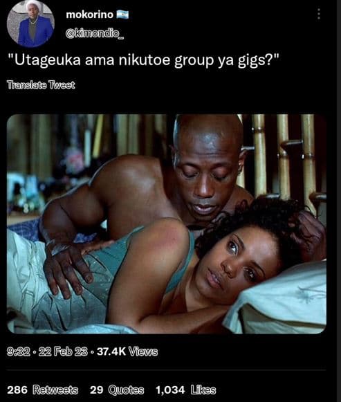Mokorino kimondlo _ utageuka ama nikutoe group ya gigs? tanslata tweec 22fdb 23