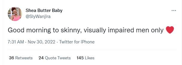 Shea butter baby slywanjira good morning to skinny visually impaired men only 7.