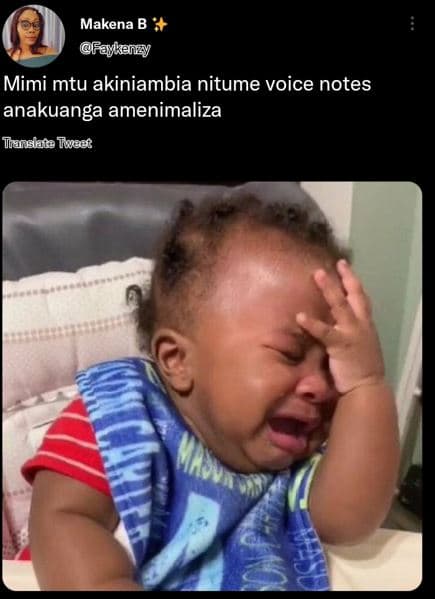 Makena b fajkkenzy mimi mtu akiniambia nitume voice notes anakuanga amenimaliza