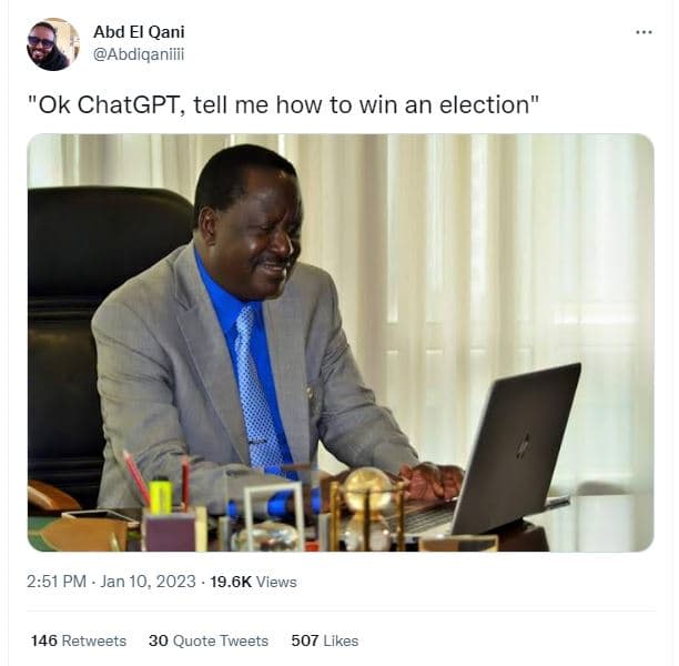 Abd el qani abdiqaniiii ok chatgpt tell me how to win an election 2.51 pm jan 10