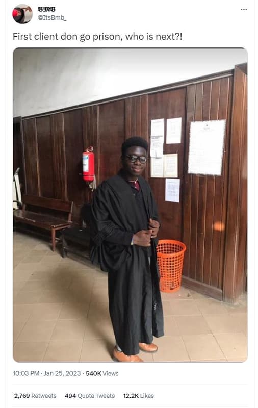 Itsbmb_ first client don g0 prison who is next?! 10.03 pm jan 25, 54ok views 2,7