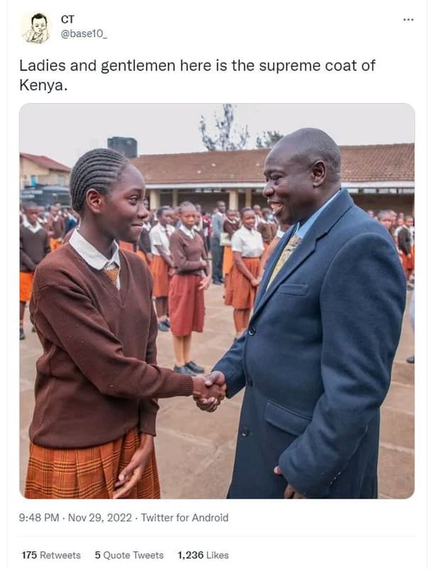 Ct baselo ladies and gentlemen here is the supreme coat of kenya 9.48 pm nov 29,