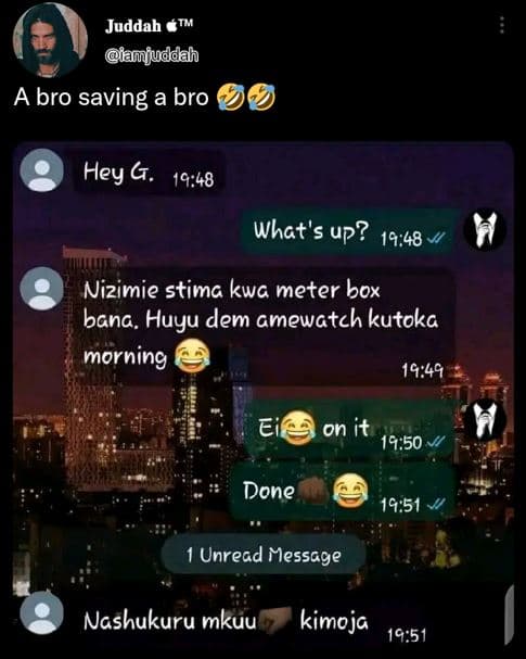 Juddah iamfjuddlah a bro saving a bro hey g. 19,48 what's up? 19,48 nizimie stim
